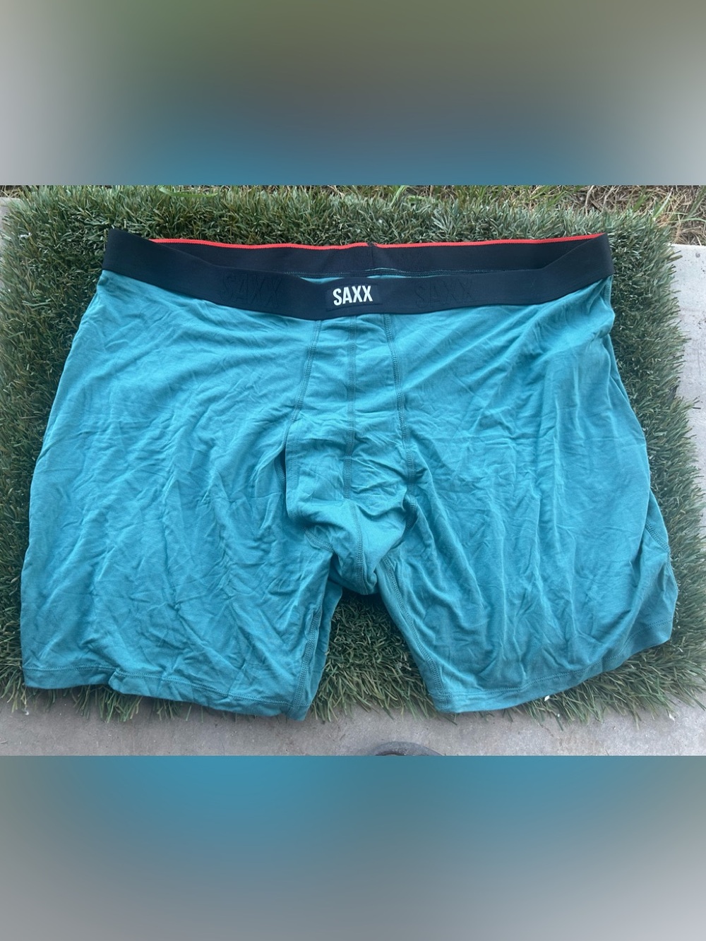 Men’s SAXX Vibe Xtra Soft Comfort Boxer Briefs Underwear XXL Size Green